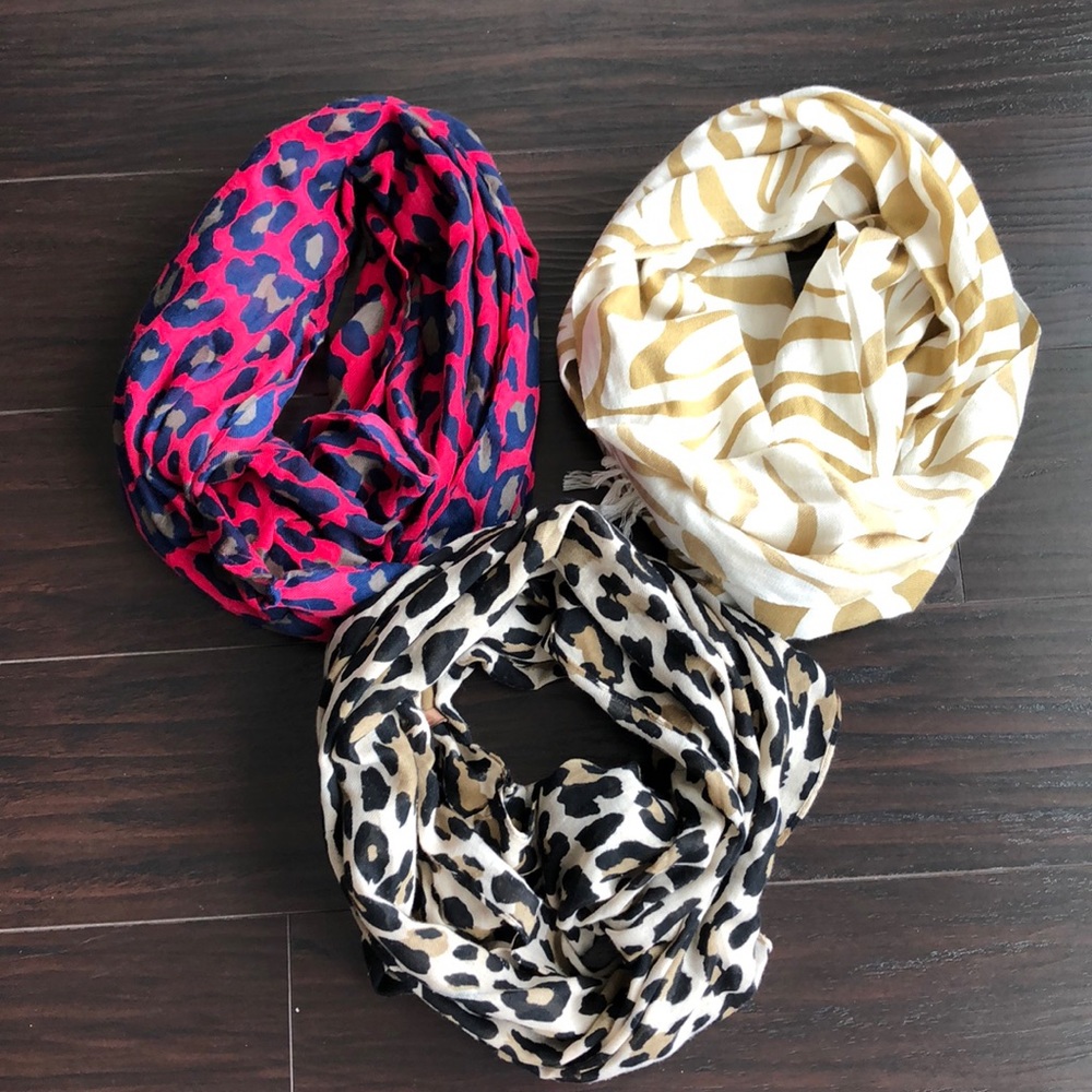 Assorted Animal Print Infinity Scarves